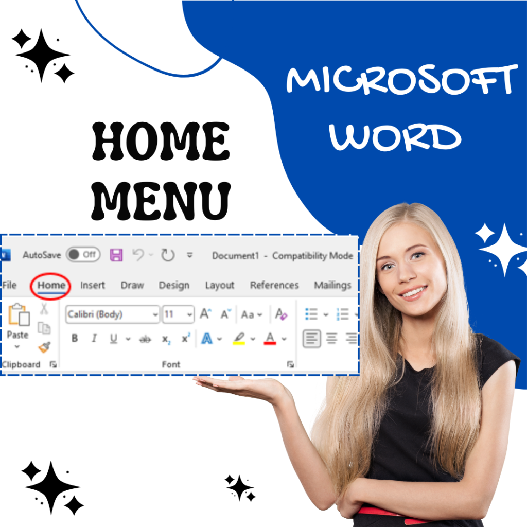 Microsoft Word Home Menu